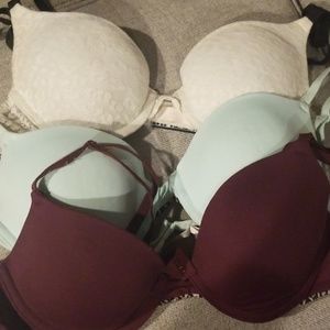 Pink bras